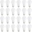 Amazon Basics - Bombilla LED A19 equivalente a 60 W, luz de día, no regulable, 10.000 horas de vida útil, 24 unidades