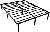 Amazon Basics Heavy Duty Non-Slip Bed Frame with Steel Slats, Easy Assembly - 14"H, Full