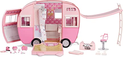 MGA Entertainment Na Na Na Surprise Pink Kitty-Cat Camper 360° Play, se expande a 3 pies de ancho, con 7 áreas de juego:...