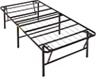 Base de cama plegable de metal de 18 pulgadas con montaje sin herramientas, no necesita un somier - Básicos de Amazon, Twin