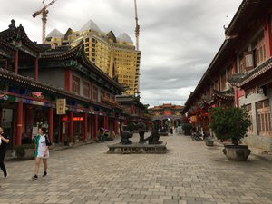 Chinatown pedestrian mall in the Golden Triangle Special Economic Zone in Bokeo Province, Laos