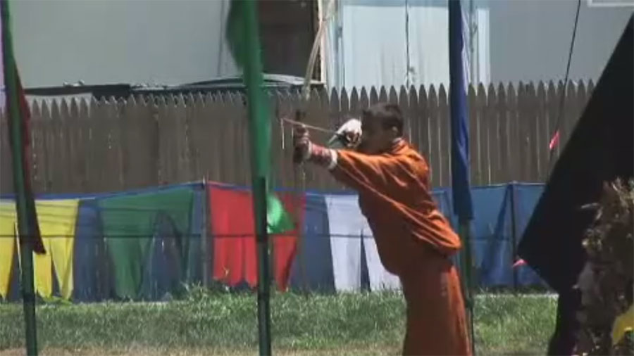 Demonstrating Bhutanese Archery: &quot;Its Not Like Basketball&quot;