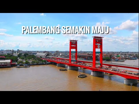 Palembang Semakin Maju ditahun 2020, Kota Tertua di Indonesia | Drone View Sumatra Selatan