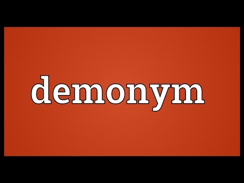 Demonym Meaning