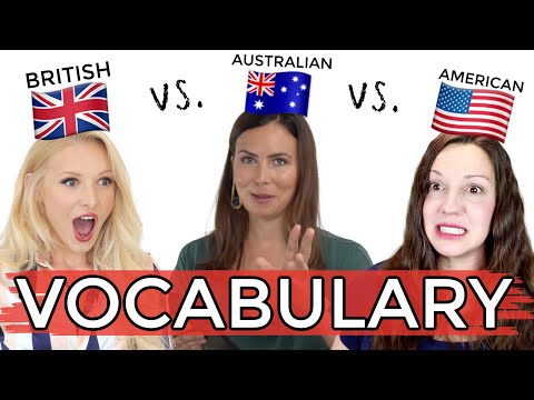 ONE language, THREE accents - UK vs. USA vs. AUS English!