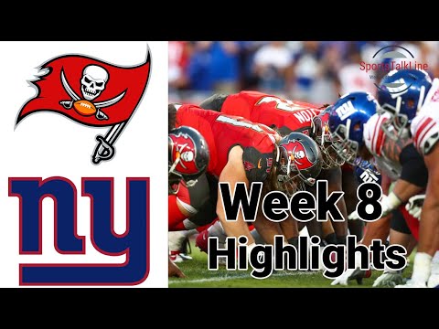 Monday Night Football Buccaneers vs Giants Highlights Full Game | NFL Week 8