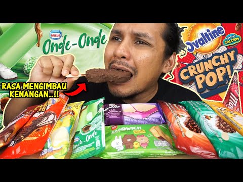 [BARU!] aiskrim ONDE-ONDE dan aiskrim OVALTINE viral! (mukbang malaysia) OVALTINE CRUNCHY POP