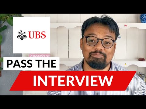 Pass UBS' Video Interview [2021]