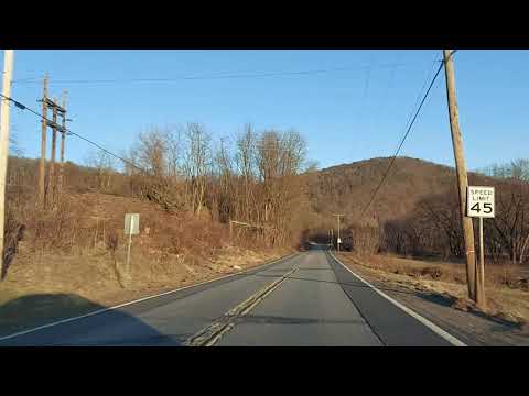 Driving from Tunkhannock to West Pittston,Pennsylvania