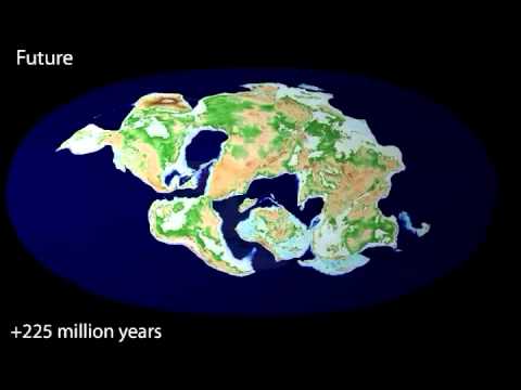 240 million years ago to 250 million years in the future