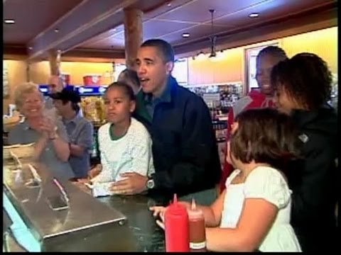 Sasha and Malia enjoying a summer of fun