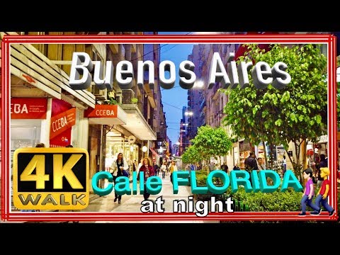 【4K】WALK Virtual walk CALLE FLORIDA Buenos Aires Argentina