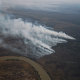 Fires burn alongside the Parana River Delta, near San Nicolas, Argentina where deforestation has been an issue.