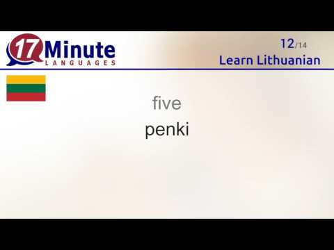 Learn Lithuanian (free language course video)