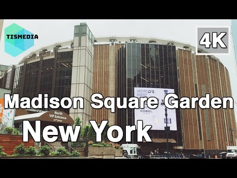 【4K】🇺🇸🗽Walking around Madison Square Garden in New York City🎧, New York, United States