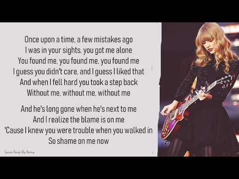 Taylor Swift - I Knew You Were Trouble | Lyrics Songs