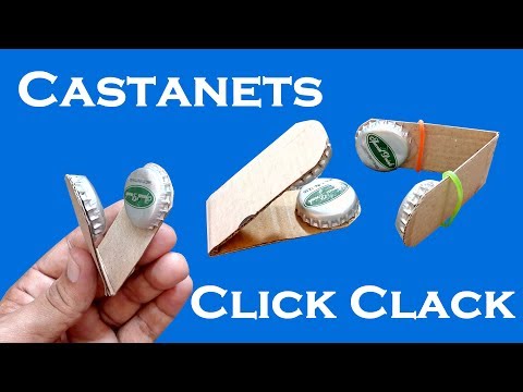 Castanets | Click Clack | How To Make Castanet With Bottle Cap | How To Make Click Clack Toy |