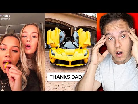 Millionaire Reacts: The WORST Spoiled Rich Kids On Tik Tok