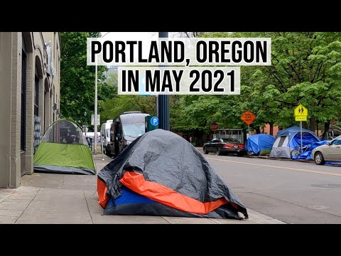 May Day 2021 in Portland, Oregon - What Downtown Looks Like