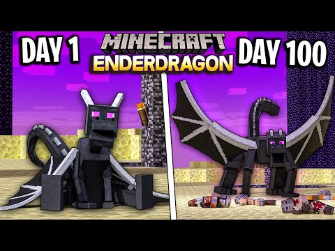 I Survived 100 Days as an ENDER DRAGON in Minecraft