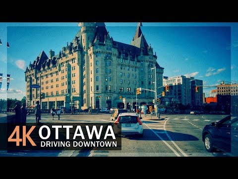 Ottawa 4K60fps - Driving Downtown - Ontario, Canada