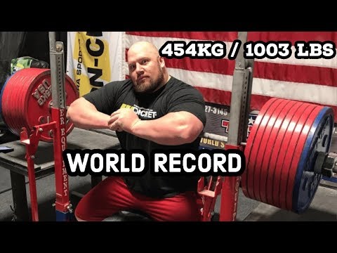 Bench Press World Record (454kg / 1003lbs) set by Blaine Sumner