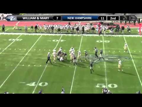 UNH Football Highlights vs William & Mary (11/03/12)