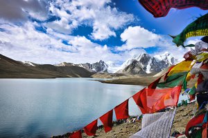 The Himalayas, or Himalaya, are a mountain range in Asia separating the plains of the Indian subcontinent from the Tibetan Plateau, September 18, 2020.