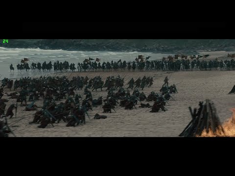 Robin Hood (2010) Beach battle opening part HD