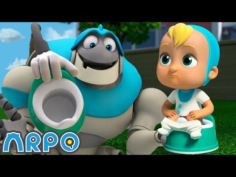 Arpo the Robot | How to Potty Train!!! | NEW VIDEO | Funny Cartoons for Kids | Arpo and Daniel