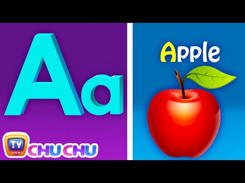 Phonics Song with TWO Words - A For Apple - ABC Alphabet Songs with Sounds for Children