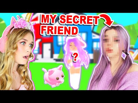 My *SECRET* FRIEND Plays Adopt Me For The FIRST TIME! (Roblox)