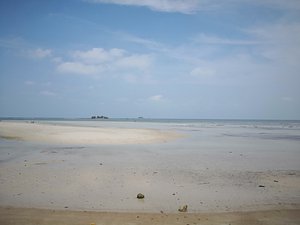 Trikora beach in Tanjung Pinang, Riau islands, Indonesia