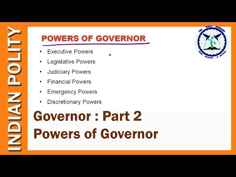 Governors of India: Part 2 | Powers of Governor | Indian Polity | SSC CGL, CHSL