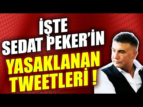 Sedat Peker'in tweet atması da YASAKLANDI ! - Tweetleri Gazeteci Erk Acarer Paylaştı | Son Dakika