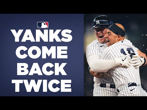 Yankees WALK IT OFF after WILD final couple of innings against the Royals!