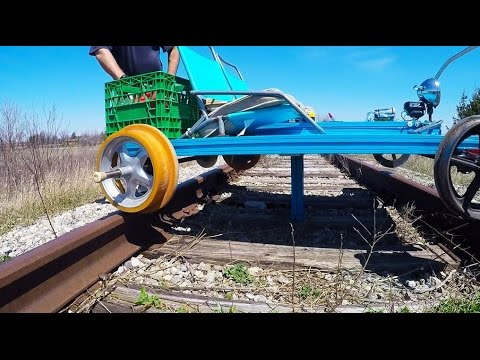 Go Kart on Railroad Tracks on abandoned tracks- How it works