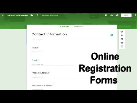 How to create online registration form using google docs Forms