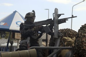 Taliban special force fighters arrive inside the Hamid Karzai International Airport after the U.S. military's withdrawal, in Kabul, Afghanistan, Tuesday, Aug. 31, 2021.