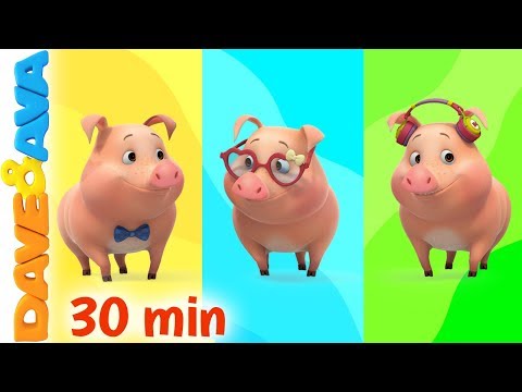 🎨 This Little Piggy - Colors | Learn Colors with Dave and Ava 🎨