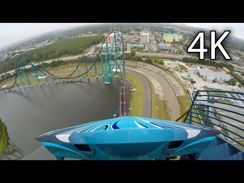 Mako front seat on-ride 4K POV SeaWorld Orlando