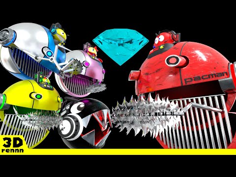 Pacman & Chain Chomp VS GIANT ROBOT PACMAN