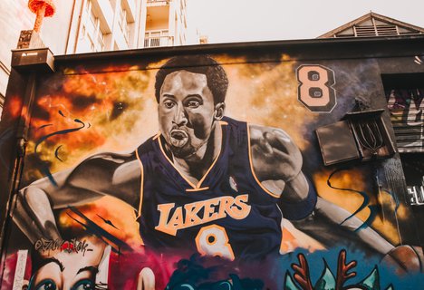 Mural of Kobe Bryant in the streets of Melbourne, Australia