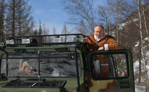 File - Russian President Vladimir Putin spent the weekend in Siberia.