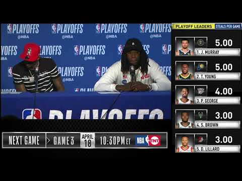 Lou Williams & Montrezl Harrell Postgame Interview | Clippers vs Warriors Game 2