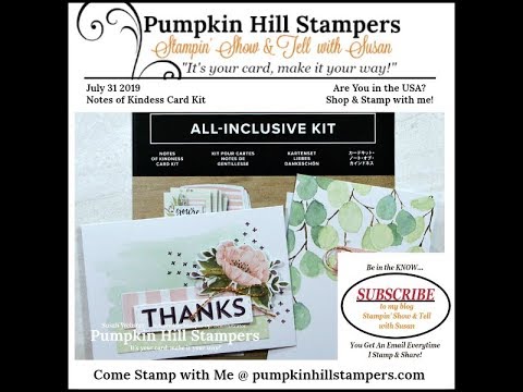 Stampin' Show & Tell - Note of Kindness Cards 3 & 4