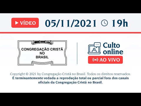 Santo Culto a Deus - SEX 05/11/21 19:00 - Ordenação e Apresentação (Itaquera)