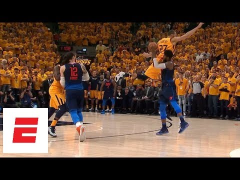 The controversial non-call on Paul George's potential game-tying 3 in Game 6 vs. Jazz | ESPN