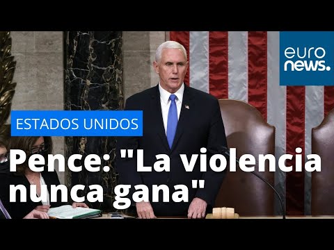 EEUU | Mike Pence ante el Congreso: "La violencia nunca gana"