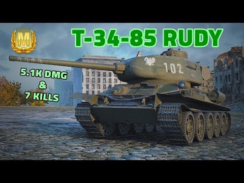 WOT Blitz | T-34-85 Rudy Epic Ace [5.1K DMG & 7Kills] by Its_Just_Merciless